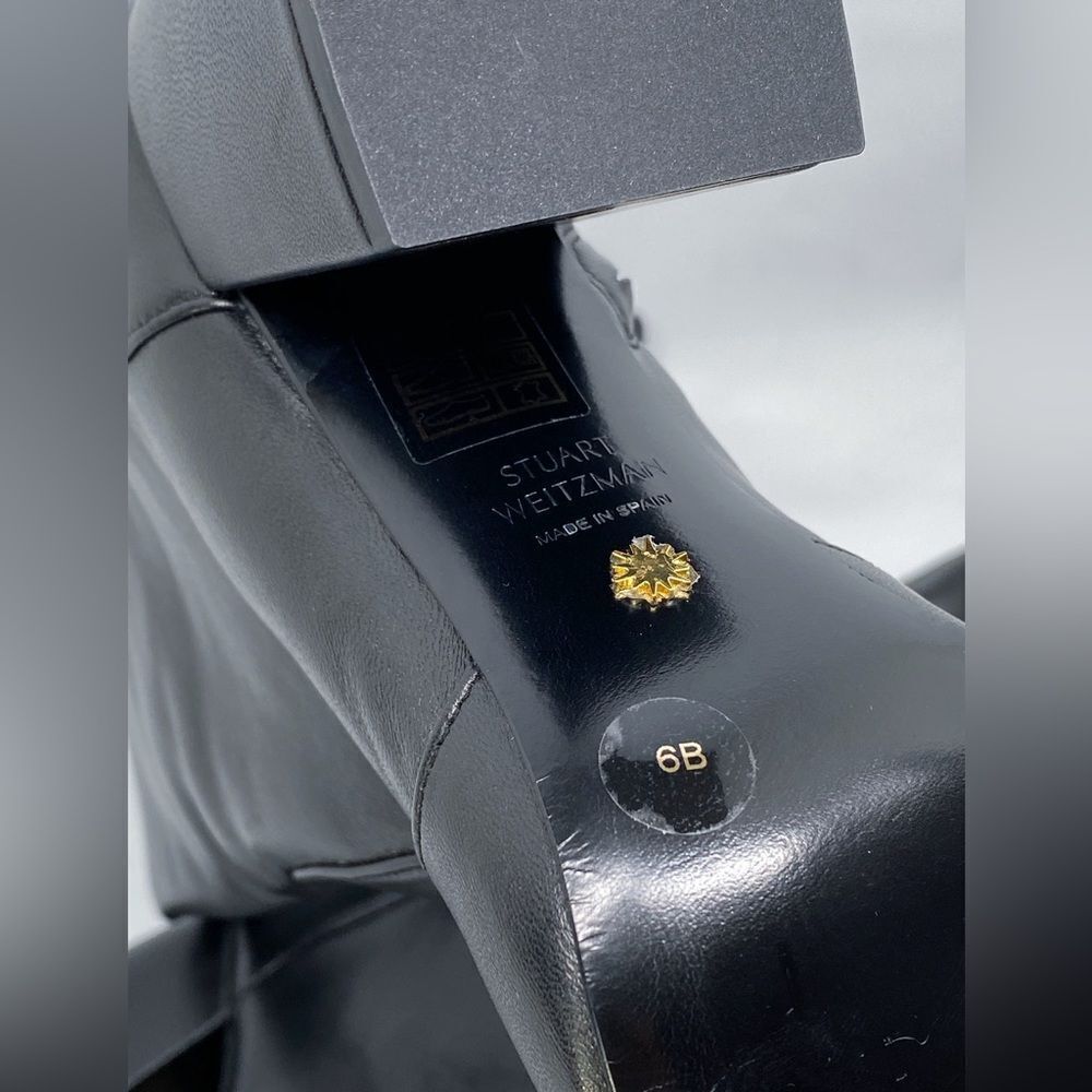 Stuart Weitzman Block Heel Mid Calf Boot size 6 - image 14